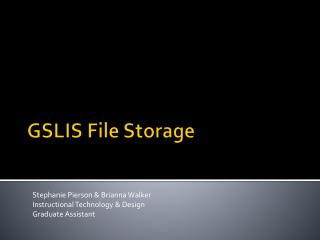 GSLIS File Storage
