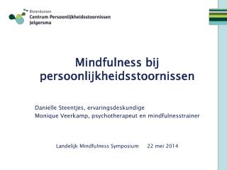 Mindfulness bij persoonlijkheidsstoornissen