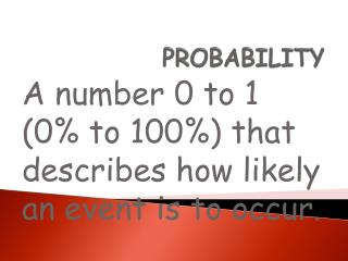 PROBABILITY