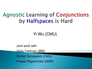 Agnostic Learning of Conjunctions by Halfspaces is Hard