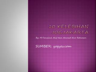 10 Kelebihan jogjakarta