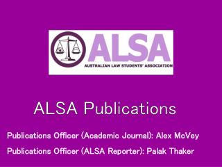 ALSA Publications