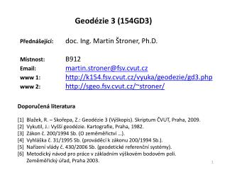 Geodézie 3 (154GD3)