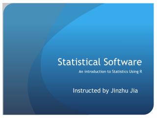 Statistical Software