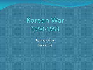 Korean War 1950-1953