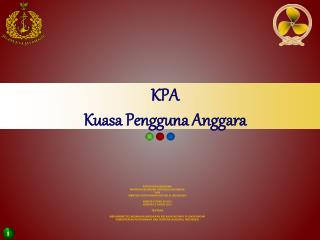 KPA Kuasa Pengguna Anggara