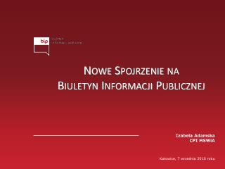Nowe Spojrzenie na Biuletyn Informacji Publicznej