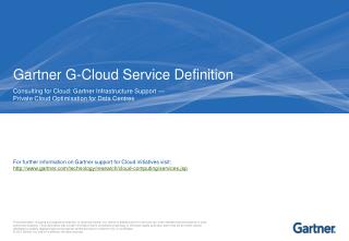 Gartner G-Cloud Service Definition