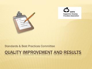 Quality improvement and results