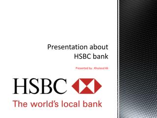 Presentation about HSBC bank