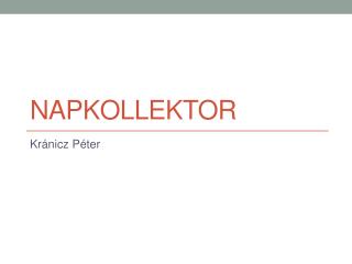 Napkollektor