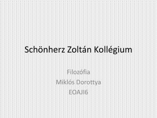 Schönherz Zoltán Kollégium