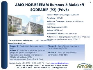 AMO HQE-BREEAM Bureaux à Malakoff SODEARIF (92) (Privé)