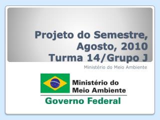 Projeto do Semestre, Agosto , 2010 Turma 14/Grupo J