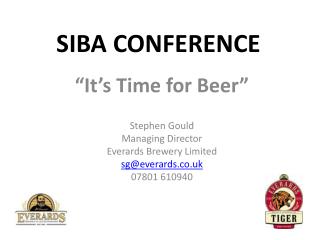 SIBA CONFERENCE