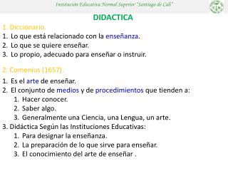 Institución Educativa Normal Superior “Santiago de Cali”