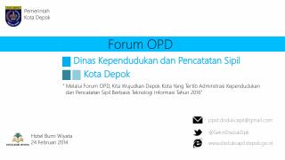 Forum OPD