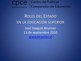 Roles del Estado en la educación superior