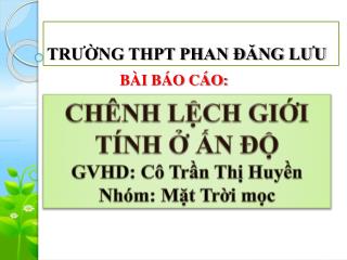 TRƯỜNG THPT PHAN ĐĂNG LƯU