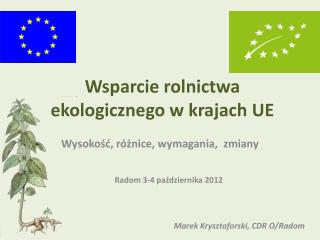 Wsparcie rolnictwa ekologicznego w krajach UE