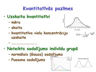 Kvantitatīvās pazīmes