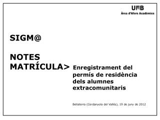 Gestió de Matrícula =&gt; Manteniments =&gt; Manteniment Dades Alumne