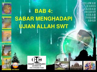 BAB 4: SABAR MENGHADAPI UJIAN ALLAH SWT