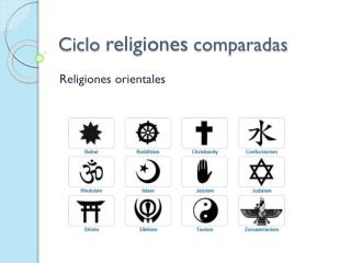 Ciclo religiones comparadas
