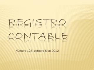 Registro contable