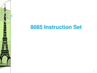 8085 Instruction Set