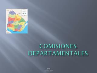 COMISIONES DEPARTAMENTALES