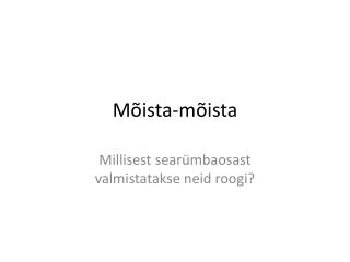 Mõista-mõista