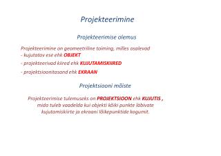 Projekteerimine