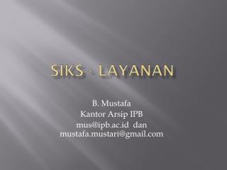 SIKS - LAYANAN