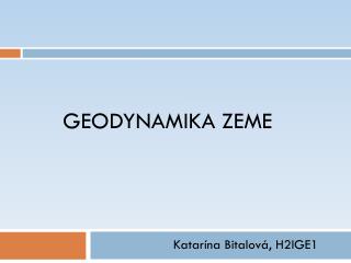 Geodynamika Zeme