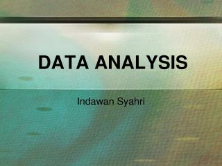 DATA ANALYSIS