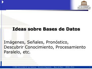 Ideas sobre Bases de Datos