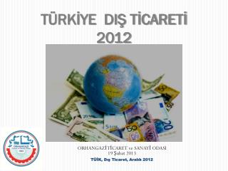 TÜRKİYE DIŞ TİCARETİ 2012