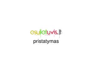 pristatymas