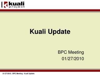 Kuali Update