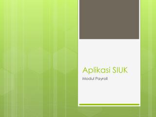 Aplikasi SIUK