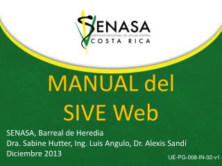 MANUAL del SIVE Web