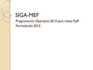 SIGA-MEF