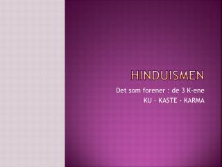 Hinduismen