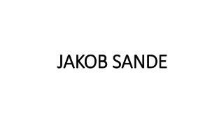 JAKOB SANDE