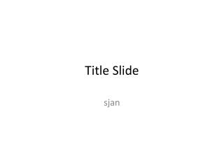 Title Slide