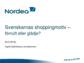 Svenskarnas shoppingmotiv – förnuft eller glädje?