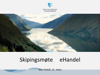 Skipingsmøte	eHandel
