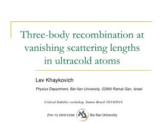 Three-body recombination at vanishing scattering lengths in ultracold atoms