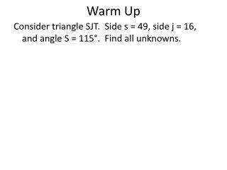 Warm Up